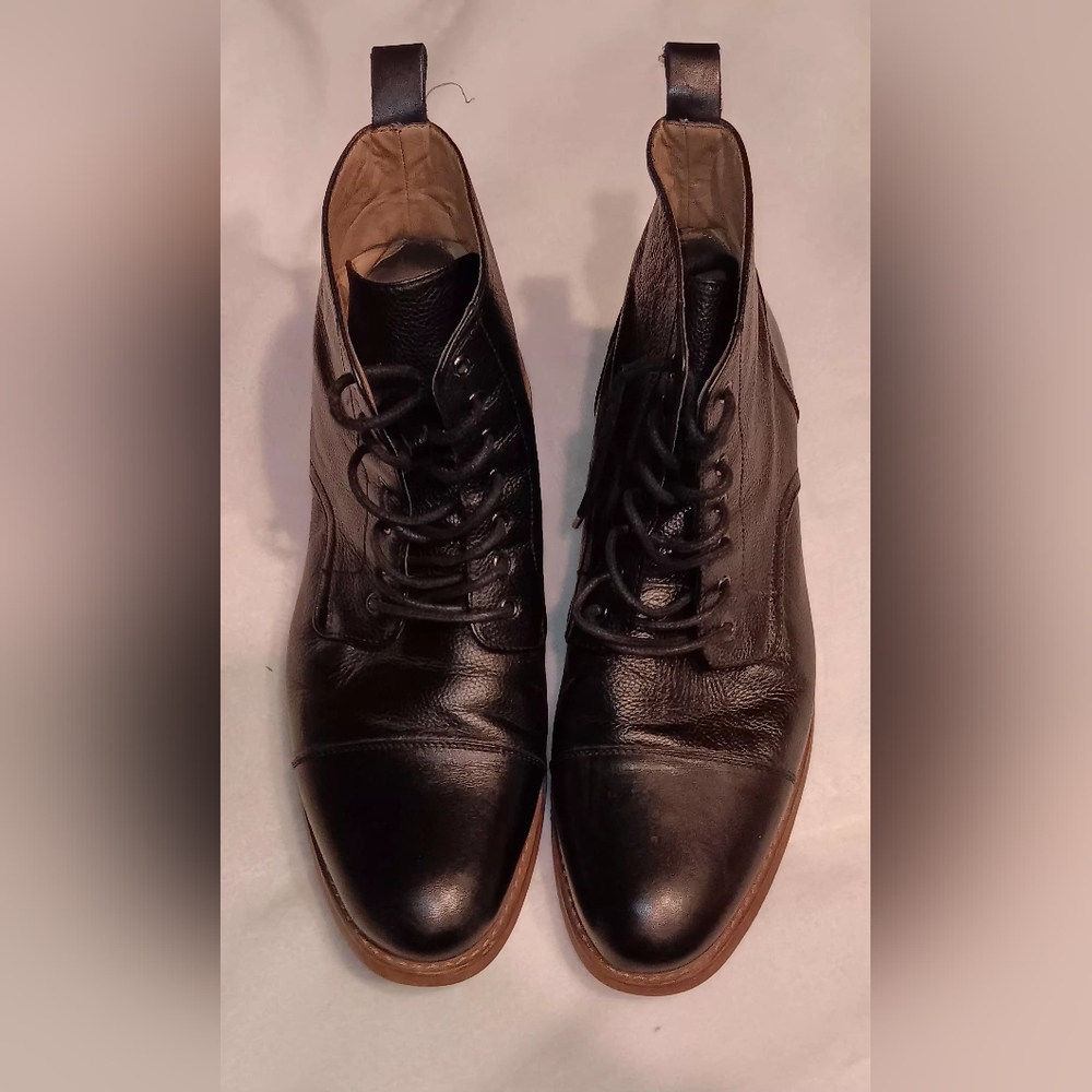 La Milano Memory Foam Leather Boots Size 13